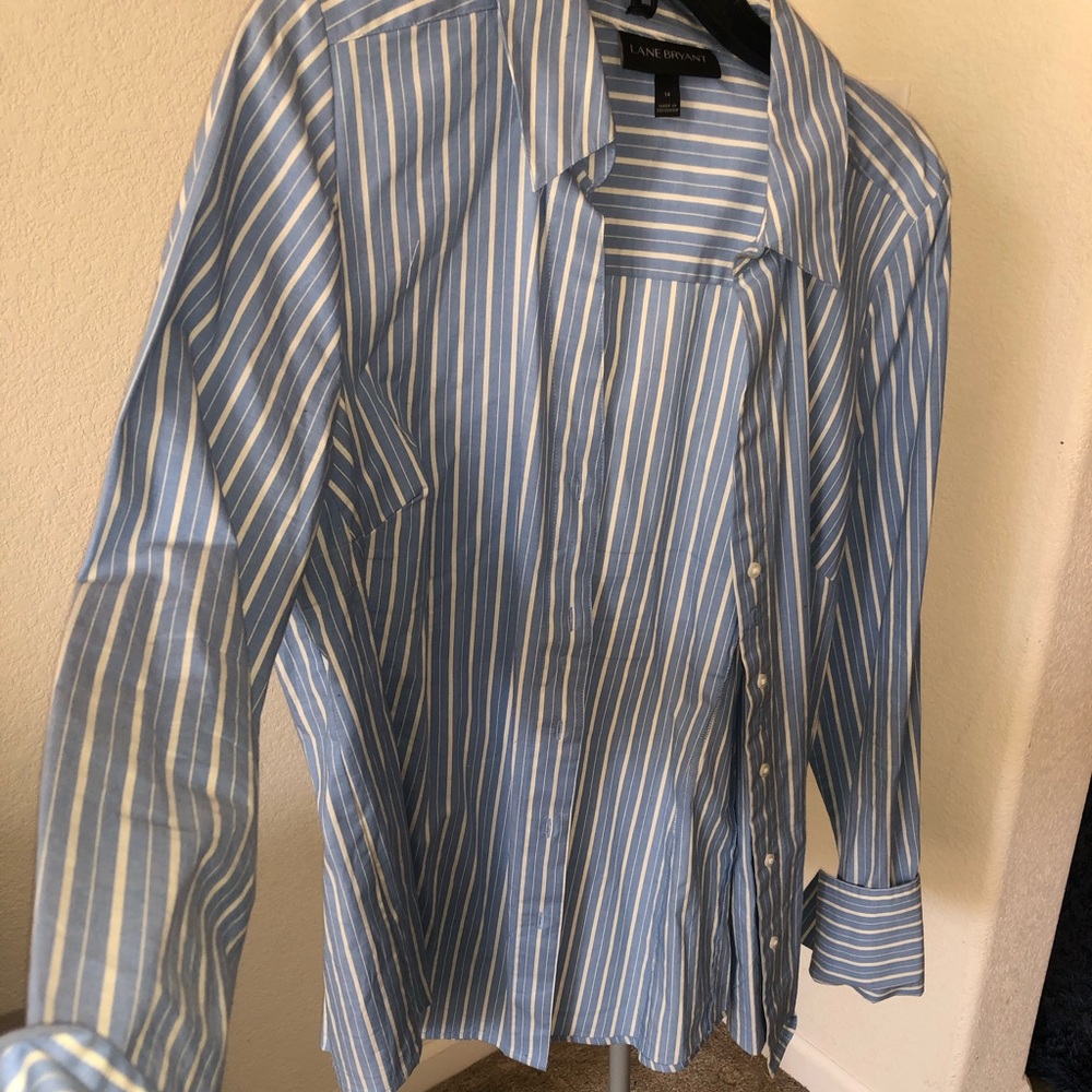 Striped button up
